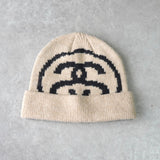 Big Link Cuff Beanie ステューシー SSリンク ニット帽 ビーニー ベージュ - NEWSED