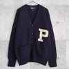 Big P Letter Cardigan