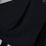 ステューシー Big Thermal Zip Shirt ワンポイントロゴ フルジップ サーマル ブラック メンズ - NEWSED