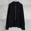 ステューシー Big Thermal Zip Shirt ワンポイントロゴ フルジップ サーマル ブラック メンズ