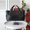 Black Leather Boogie Bag