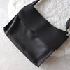 Black Leather One Shoulder Bag
