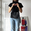 Black Leather One Shoulder Bag