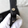 Black Leather One Shoulder Bag
