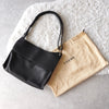 Black Leather One Shoulder Bag
