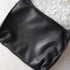 Black Leather One Shoulder Bag