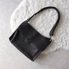 Black Leather One Shoulder Bag