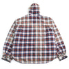バレンシアガ BLEACHED PLAID HOODED SHIRT ヴィンテージ加工 フーデッド フランネルブルゾン シャツ ジャケット マルチカラー S メンズ