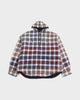 バレンシアガ BLEACHED PLAID HOODED SHIRT ヴィンテージ加工 フーデッド フランネルブルゾン シャツ ジャケット マルチカラー S メンズ