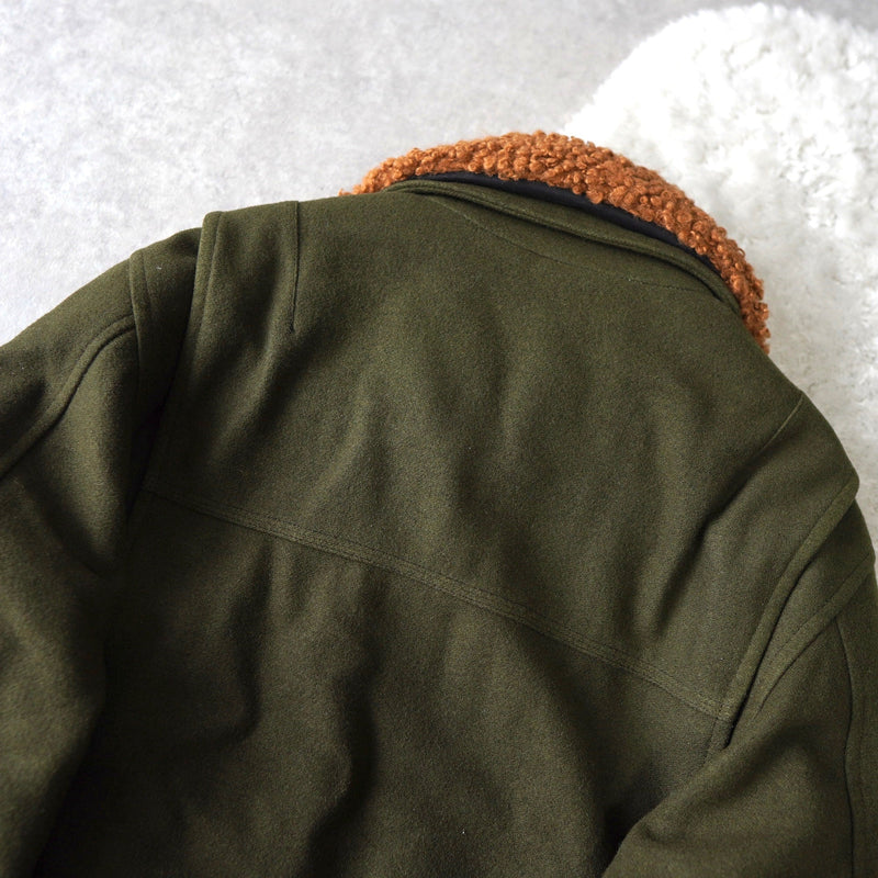 Boa Collar Wool Blouson｜UNUSED - NEWSED