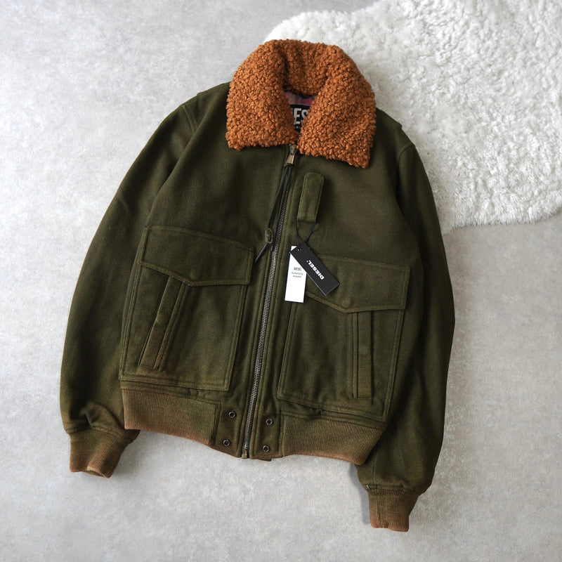 Boa Collar Wool Blouson｜UNUSED - NEWSED