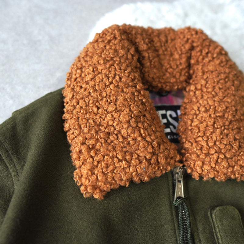 Boa Collar Wool Blouson｜UNUSED - NEWSED