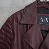Bordeaux Leather Biker's Jacket