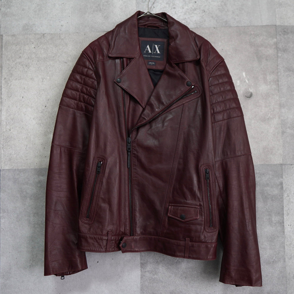Bordeaux Leather Biker's Jacket