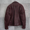 Bordeaux Leather Biker's Jacket