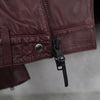 Bordeaux Leather Biker's Jacket