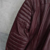 Bordeaux Leather Biker's Jacket