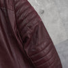 Bordeaux Leather Biker's Jacket