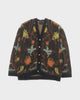 タイガ イガリ BOUQUET CARDIGAN カーディガン ブラック系 L メンズ