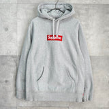 Box Logo Hooded Sweatshirt シュプリーム ボックスロゴ フーディー パーカー グレー - NEWSED