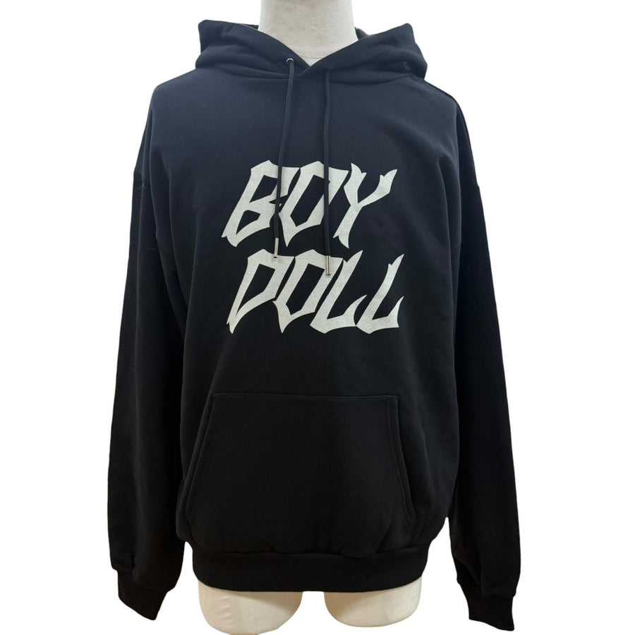 セリーヌ BOY DOLL フーデッド プルオーバー パーカー ブラック L メンズ - NEWSED
