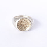 Briller Signet Round M Ring アン バイ トモオヨシダ シグネットリング 指輪 シルバー925 K10 ロジウムコーティング 15.5号 - NEWSED