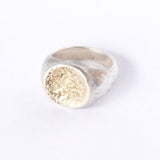 Briller Signet Round M Ring アン バイ トモオヨシダ シグネットリング 指輪 シルバー925 K10 ロジウムコーティング 15.5号 - NEWSED