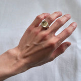 Briller Signet Round M Ring アン バイ トモオヨシダ シグネットリング 指輪 シルバー925 K10 ロジウムコーティング 15.5号 - NEWSED