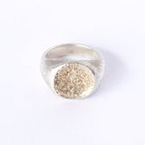 Briller Signet Round M Ring アン バイ トモオヨシダ シグネットリング 指輪 シルバー925 K10 ロジウムコーティング 15.5号 - NEWSED