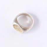 Briller Signet Round M Ring アン バイ トモオヨシダ シグネットリング 指輪 シルバー925 K10 ロジウムコーティング 15.5号 - NEWSED