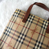 Burberry check hand bag