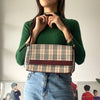 Burberry checked one shoulder bag