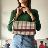 Burberry checked one shoulder bag - NEWSED