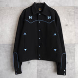 Butterfly Embroidery Sport Western Jacket - NEWSED