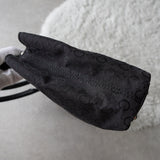 セリーヌ Cマカダム トリオンフ ハンドバッグ キャンバス/レザー ブラック 黒 - NEWSED