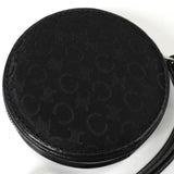 セリーヌ Cマカダム キャンバス / レザー サークル コインケース ブラック - NEWSED