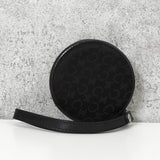 セリーヌ Cマカダム キャンバス / レザー サークル コインケース ブラック - NEWSED