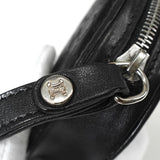 セリーヌ Cマカダム キャンバス / レザー サークル コインケース ブラック - NEWSED