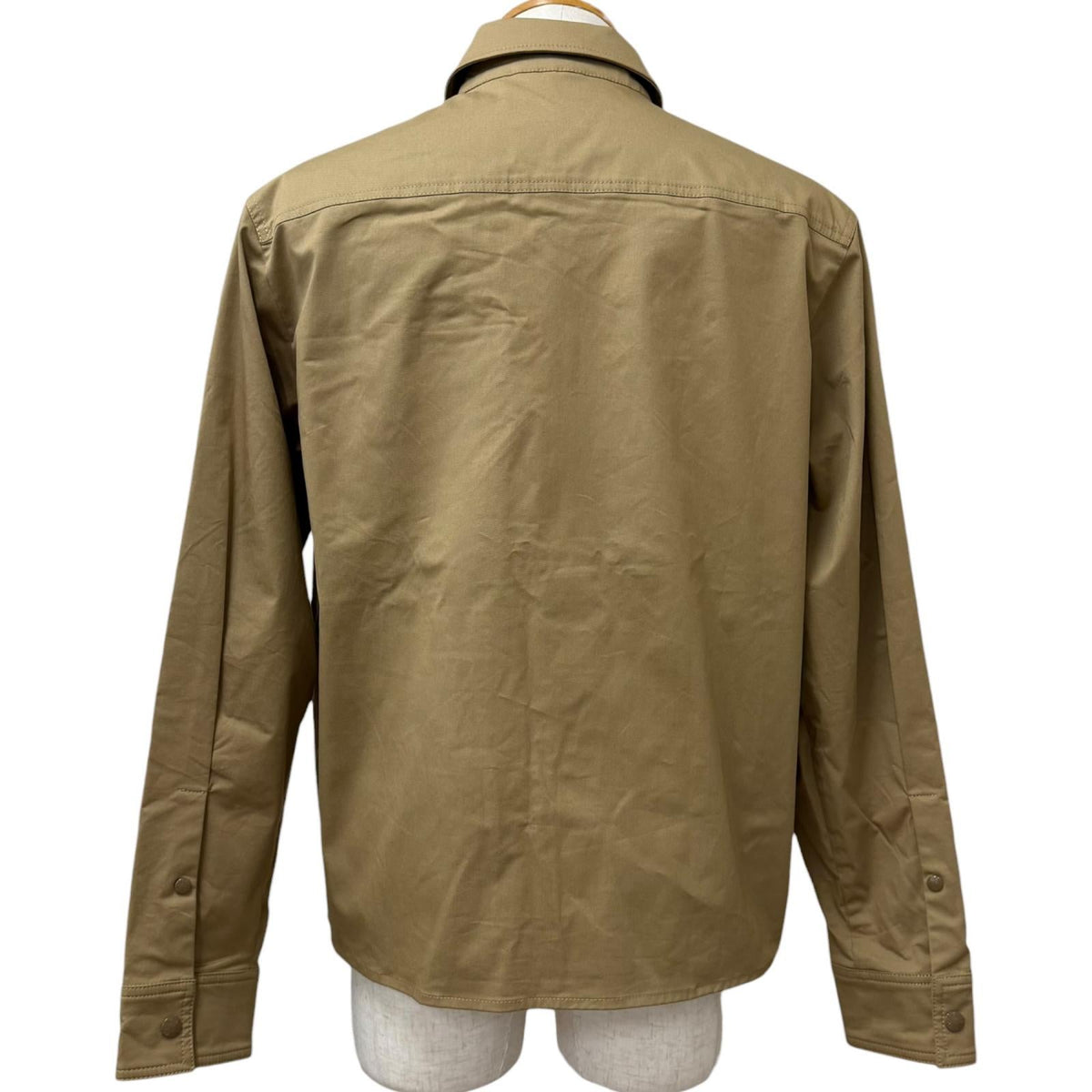 モンクレール CAMICIA ロゴワッペン サファリジャケット ブルゾン ベージュ L メンズ - NEWSED