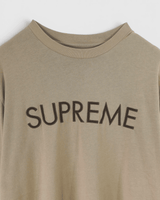 Capital S/S Top シュプリーム ロゴ Tシャツ ベージュ Lサイズ メンズ - NEWSED