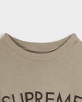 Capital S/S Top シュプリーム ロゴ Tシャツ ベージュ Lサイズ メンズ - NEWSED