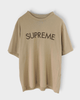 Capital S/S Top シュプリーム ロゴ Tシャツ ベージュ Lサイズ メンズ