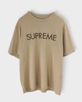 Capital S/S Top シュプリーム ロゴ Tシャツ ベージュ Lサイズ メンズ - NEWSED