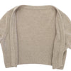 フォクシー Cardigan Little ロゴプレート付き ボレロ カーディガン ベージュ 42 レディース