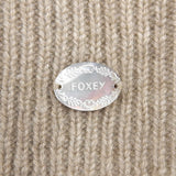フォクシー Cardigan Little ロゴプレート付き ボレロ カーディガン ベージュ 42 レディース - NEWSED
