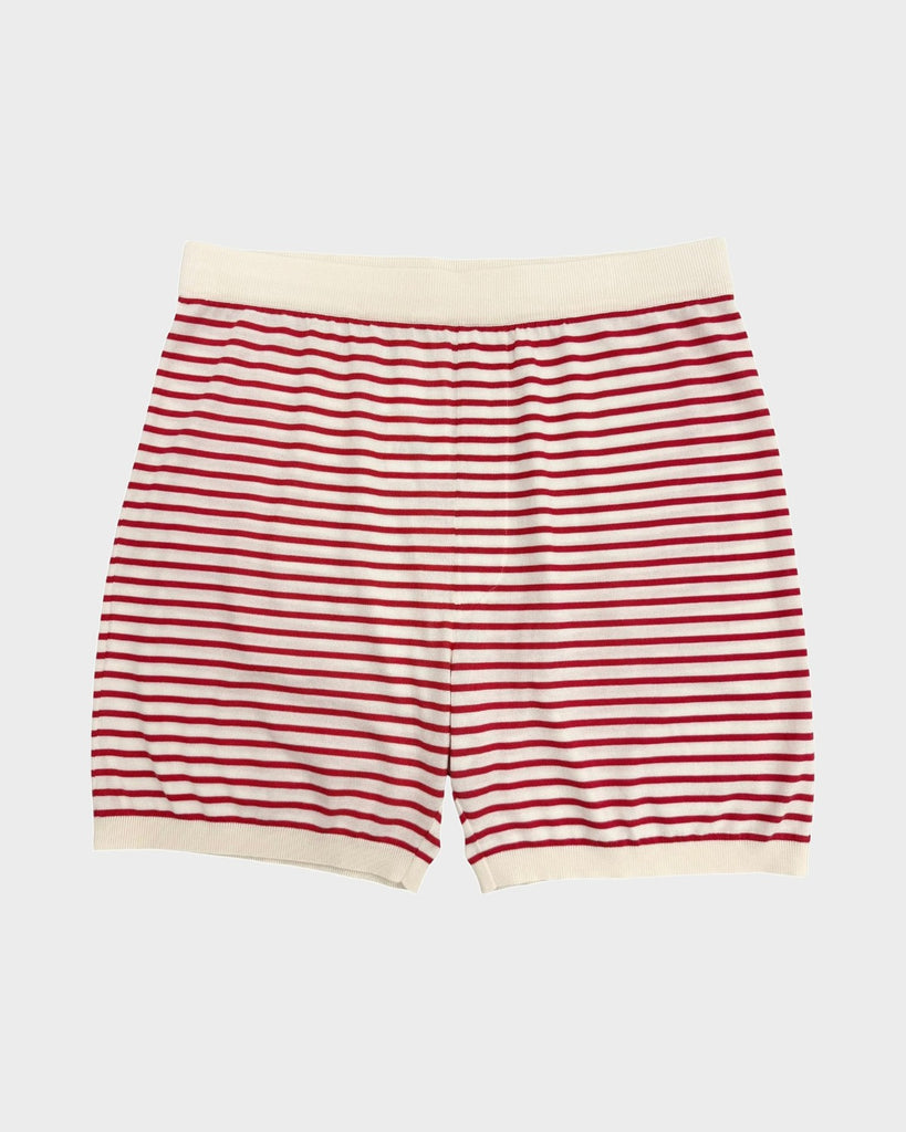 プラダ ボーダー柄 ショートパンツ レッド 50 メンズ
