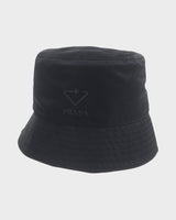 プラダ Re-Nylon リナイロン ロゴ付き 帽子 バケット ハット ブラック S メンズ
