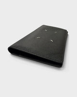 メゾンマルジェラ 4ステッチ 二つ折り ロングウォレット 長財布 ブラック メンズ