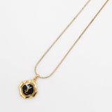 Cassandra Logo Hexagon GP Gold Necklace - NEWSED