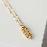 Cassandra Logo Motif GP Gold Necklace - NEWSED
